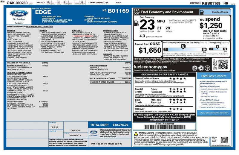 2019 Ford Edge SEL