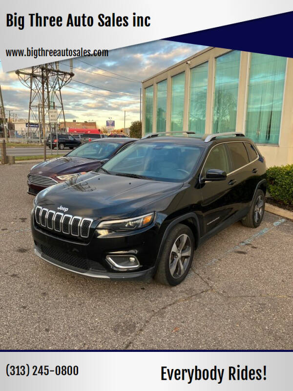 2019 Jeep Cherokee for sale at Big Three Auto Sales inc in Detroit MI