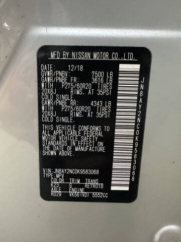 2019 Nissan Armada SL