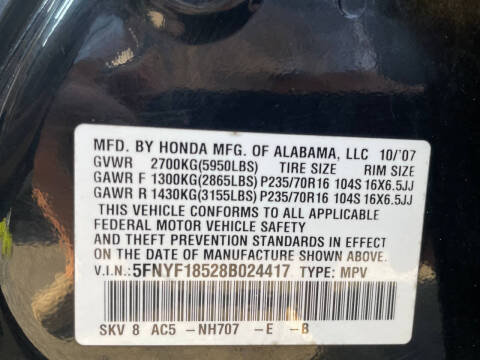 2008 Honda Pilot EX-L