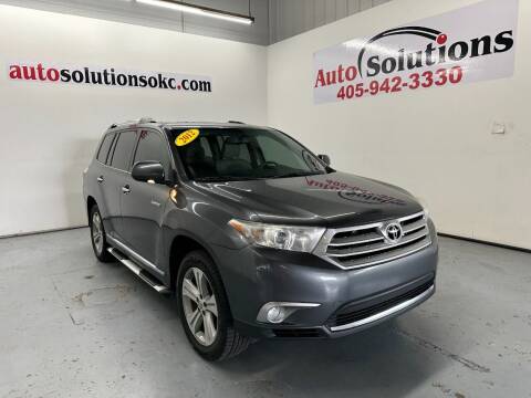 2012 Toyota Highlander for sale at Auto Solutions in Warr Acres OK