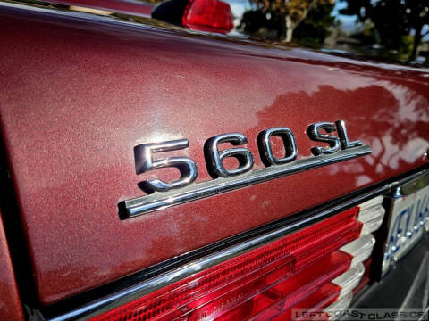 1986 Mercedes-Benz 560-Class 560 SL