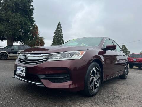 2016 Honda Accord for sale at Pacific Auto LLC in Woodburn OR