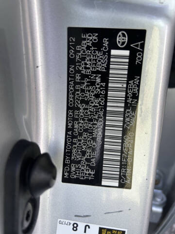 2012 Toyota Prius Two