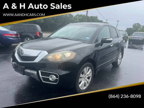 2010 Acura RDX for sale at A & H Auto Sales in Greenville SC