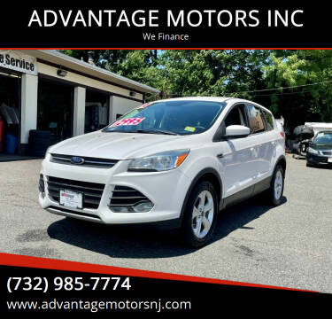 2014 Ford Escape for sale at ADVANTAGE MOTORS INC in Edison NJ