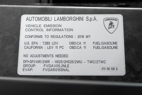 2016 Lamborghini Huracan LP 610-4