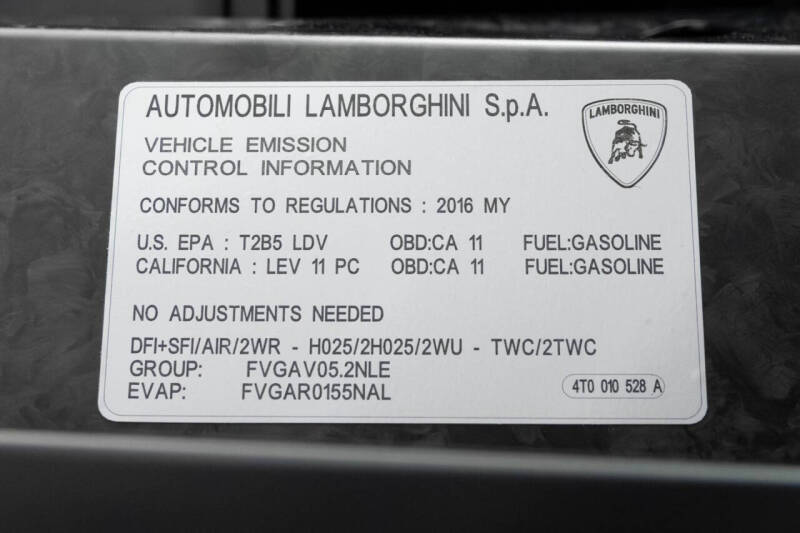 2016 Lamborghini Huracan LP 610-4