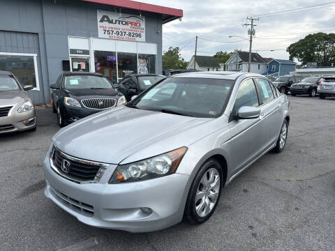 2008 Honda Accord for sale at AutoPro Virginia LLC in Virginia Beach VA