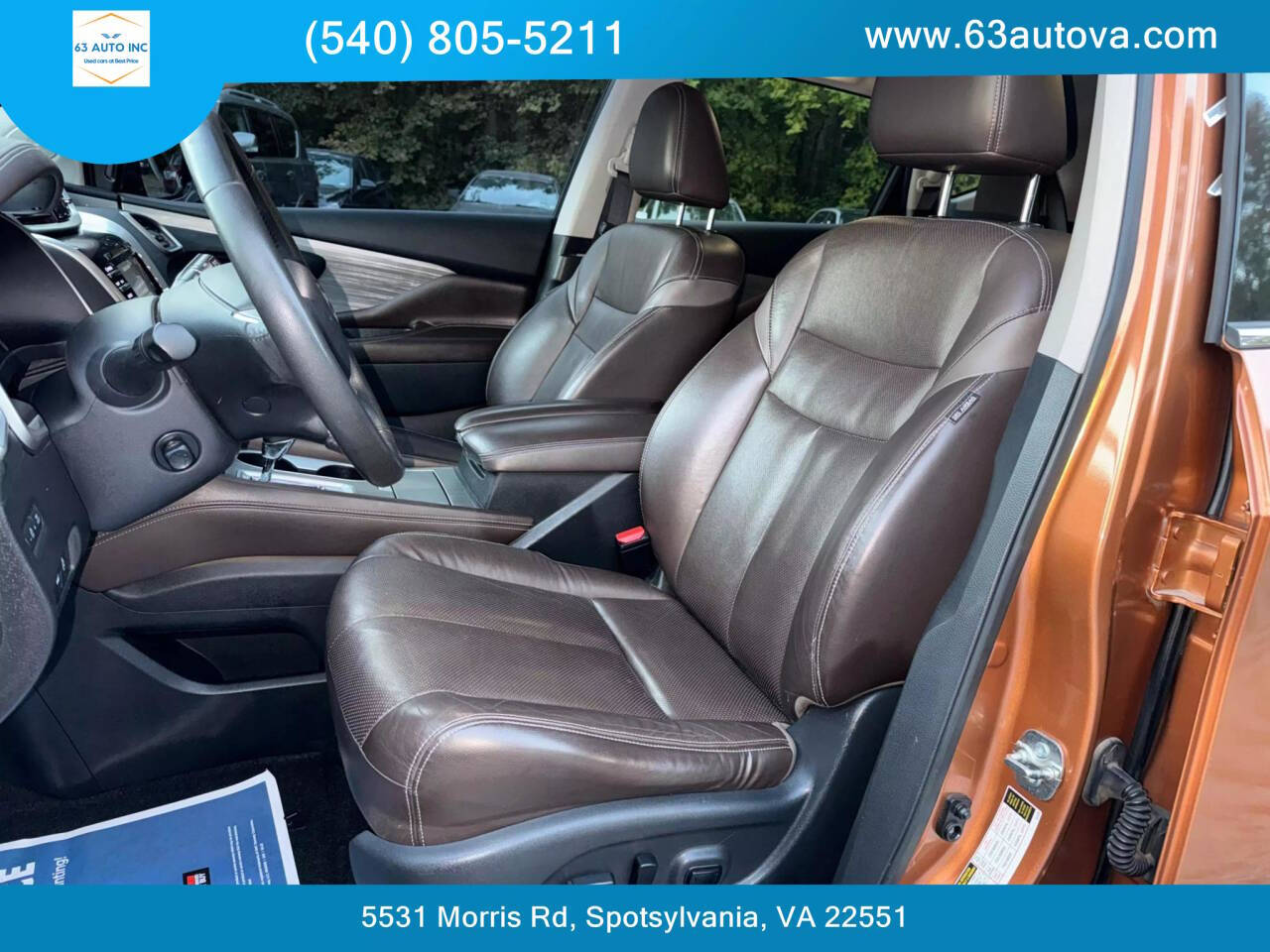 2015 Nissan Murano for sale at 63 Auto Inc in Spotsylvania, VA