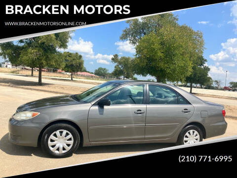 2006 Toyota Camry for sale at BRACKEN MOTORS in San Antonio TX