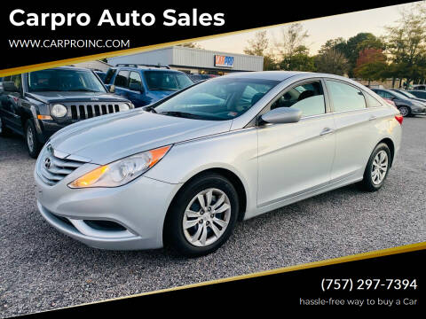 2013 Hyundai Sonata for sale at Carpro Auto Sales in Chesapeake VA