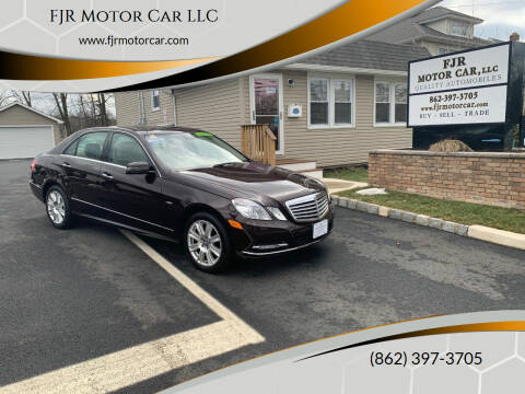 2012 Mercedes-Benz E-Class for sale at FJR Motor Car LLC in Mine Hill NJ