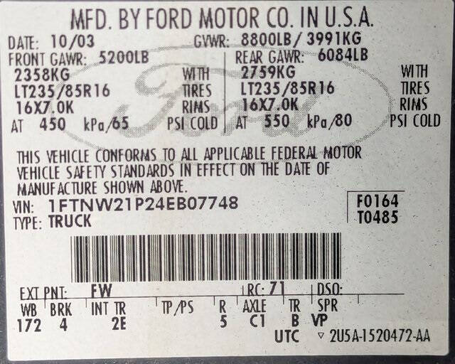 2004 Ford F-250 Super Duty for sale at Axio Auto Boise in Boise, ID