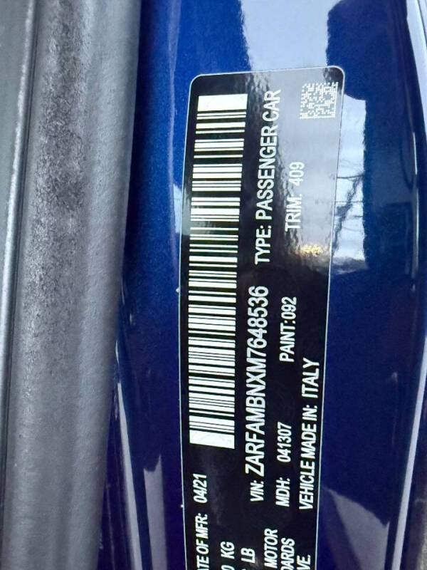 2021 Alfa Romeo Giulia Ti Sport