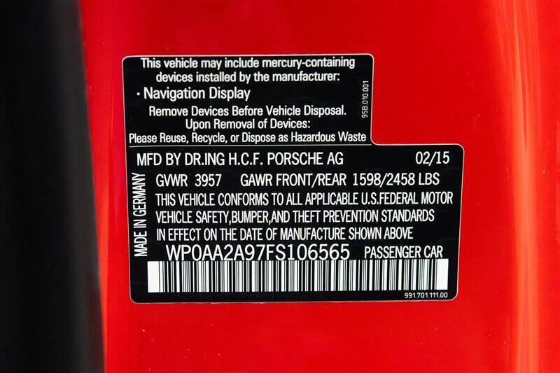 2015 Porsche 911 Carrera