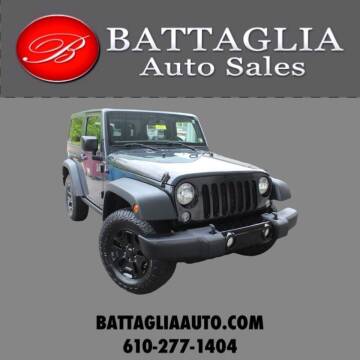 2016 Jeep Wrangler for sale at Battaglia Auto Sales in Plymouth Meeting PA