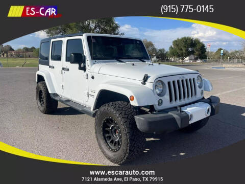 2016 Jeep Wrangler Unlimited for sale at Escar Auto in El Paso TX