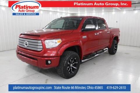 2016 Toyota Tundra for sale at Platinum Auto Group Inc. in Minster OH