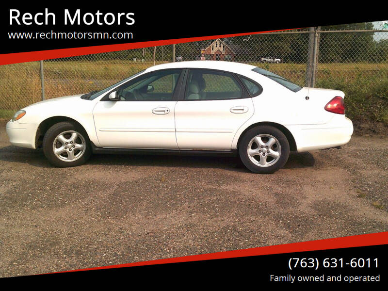 2003 Ford Taurus for sale at Rech Motors in Princeton MN