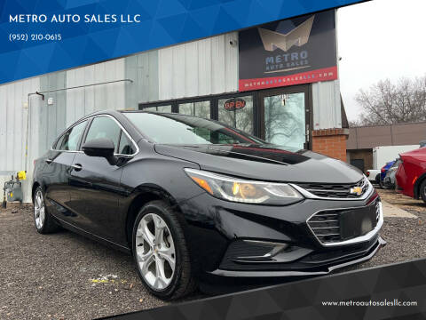 2018 Chevrolet Cruze for sale at METRO AUTO SALES LLC in Lino Lakes MN