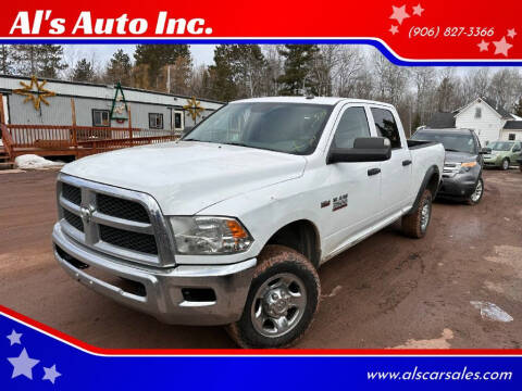 2013 RAM 2500 for sale at Al's Auto Inc. in Bruce Crossing MI