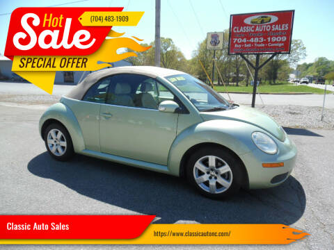 2007 Volkswagen New Beetle Convertible for sale at Classic Auto Sales in Maiden NC