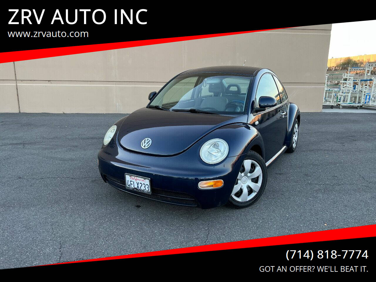 1999 Volkswagen New Beetle for sale at ZRV AUTO INC in Brea, CA