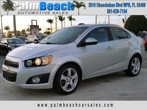 2015 Chevrolet Sonic for sale at Palm Beach Automotive Sales in West Palm Beach FL