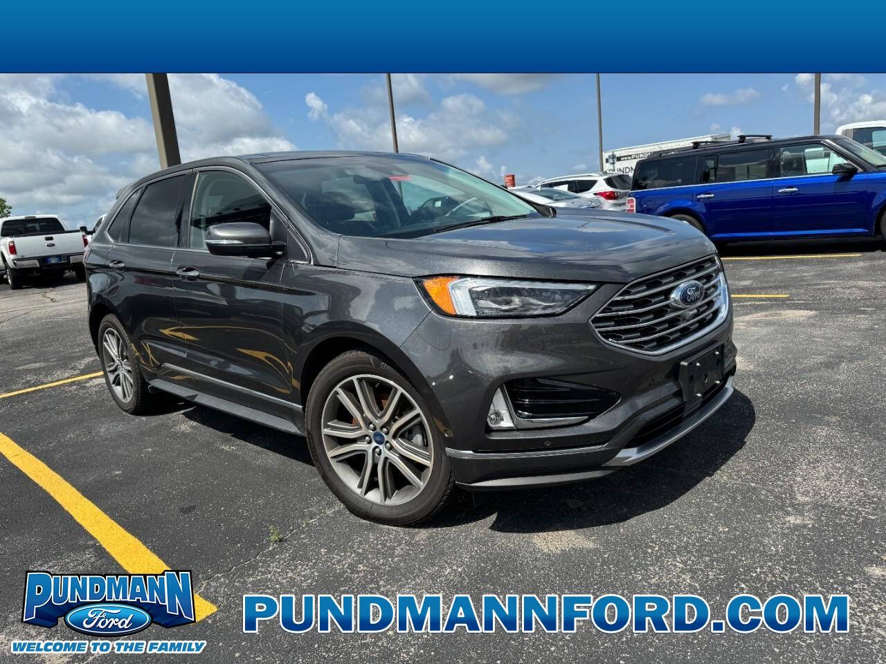 Dk. Gray 2019 Ford Edge Titanium AWD Titanium 4dr Crossover 1
