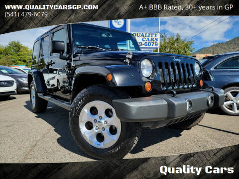 2013 Jeep Wrangler Unlimited for sale at Quality Cars in Grants Pass OR