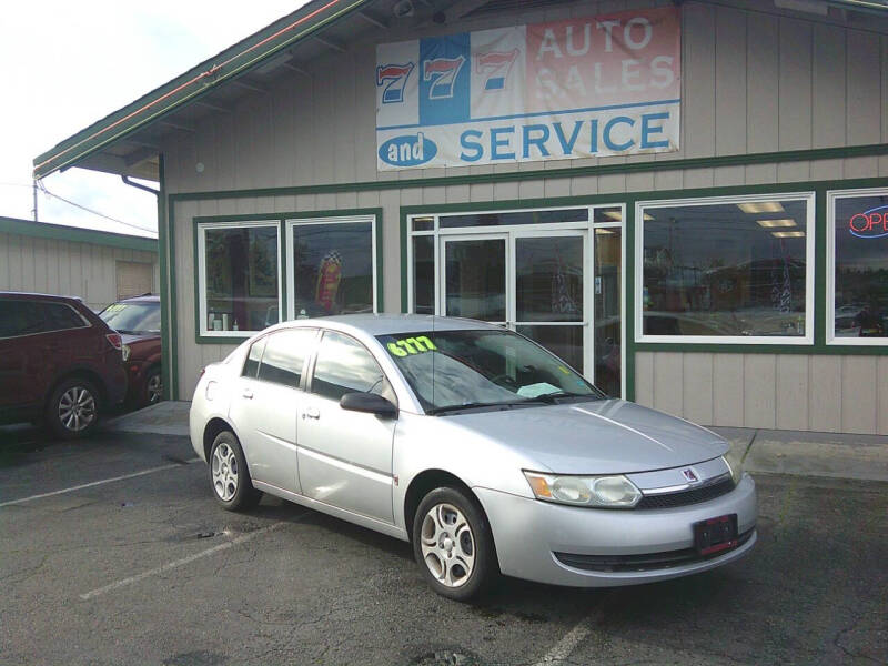 2004 Saturn Ion for sale at 777 Auto Sales and Service in Tacoma WA