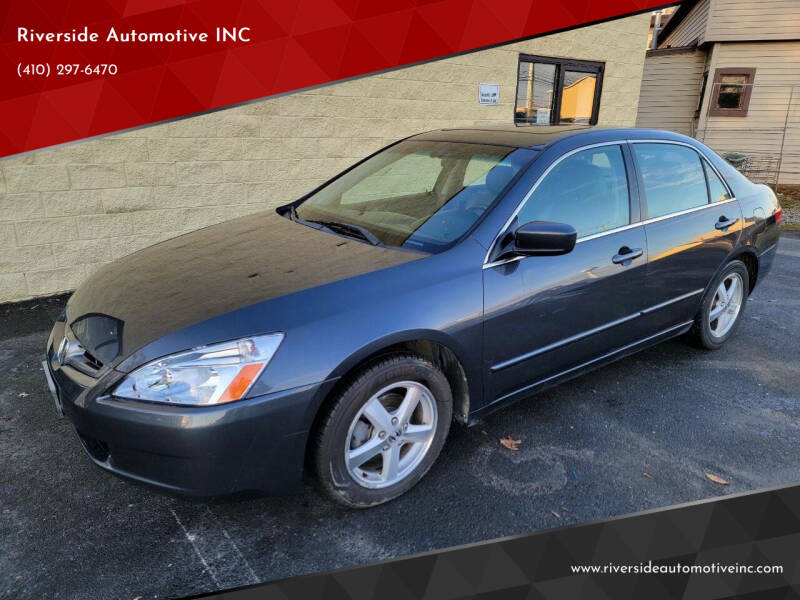 2005 Honda Accord for sale at Riverside Automotive INC in Aberdeen MD