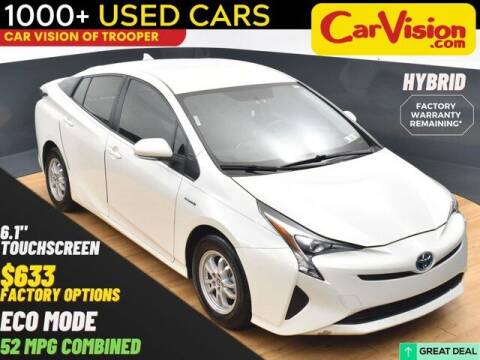 2016 Toyota Prius for sale at Car Vision of Trooper in Norristown PA