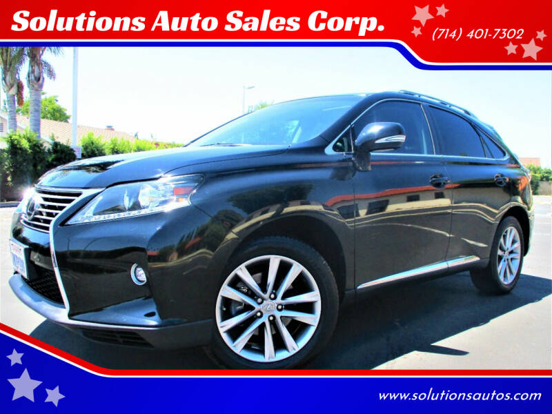 2015 Lexus RX 350 for sale at Solutions Auto Sales Corp. in Orange CA