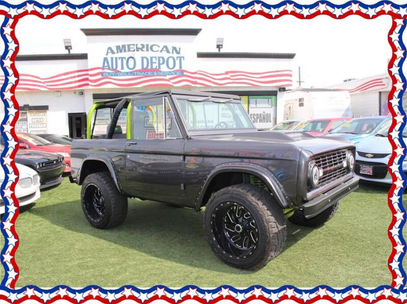 1977 Ford Bronco for sale at American Auto Depot in Modesto CA