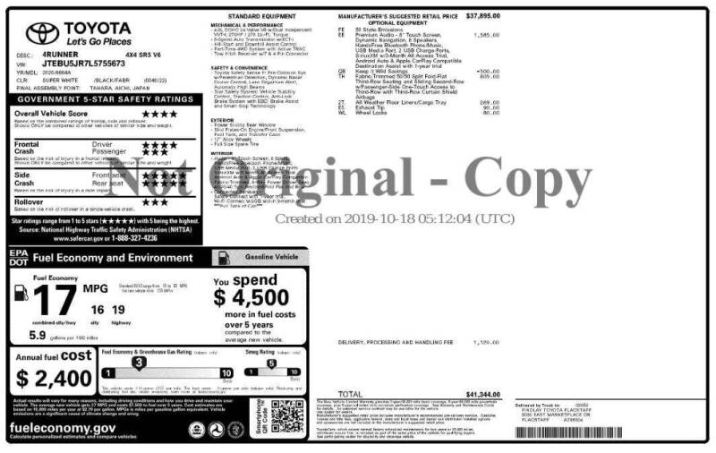 2020 Toyota 4Runner SR5