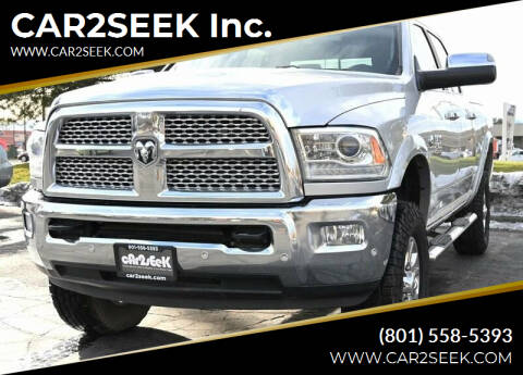 2017 RAM 2500 for sale at CAR2SEEK Inc. in Salt Lake City UT