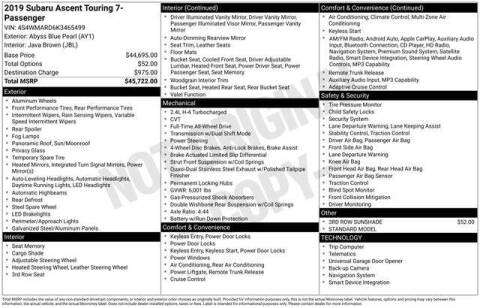 2019 Subaru Ascent Touring