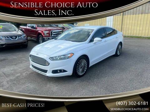 2016 Ford Fusion for sale at Sensible Choice Auto Sales, Inc. in Longwood FL