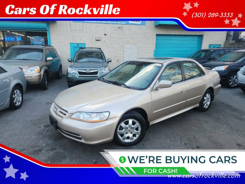 2002 Honda Accord for sale at Cars Of Rockville in Rockville MD