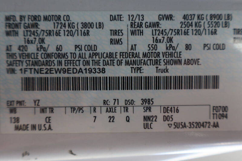 2014 Ford E-Series E-250