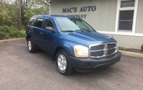 2004 Dodge Durango for sale at MAC'S AUTO COMPANY in Nanticoke PA