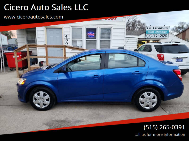 2018 Chevrolet Sonic for sale at Cicero Auto Sales LLC in Des Moines IA