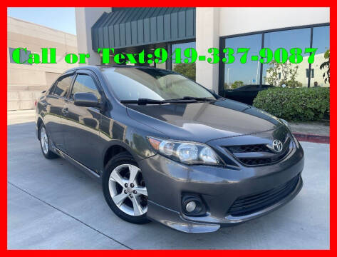 2012 Toyota Corolla for sale at Cruise Autos in Corona CA