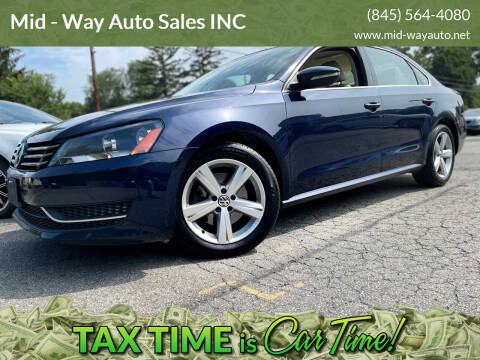 2012 Volkswagen Passat for sale at Mid - Way Auto Sales INC in Montgomery NY