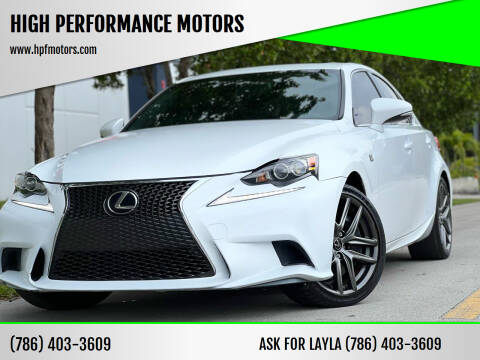 2016 Lexus IS 200t for sale at HIGH PERFORMANCE MOTORS in Hollywood FL