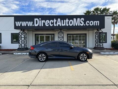 2018 Honda Civic for sale at Direct Auto in D'Iberville MS