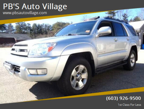 2005 Toyota 4Runner for sale at PB'S Auto Village in Hampton Falls NH