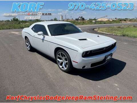 2015 Dodge Challenger for sale at Tony Peckham @ Korf Motors in Sterling CO